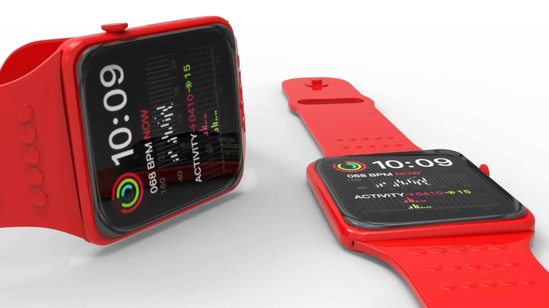 SMART WATCH -RED 3D model