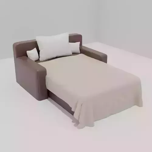 Leather bed
