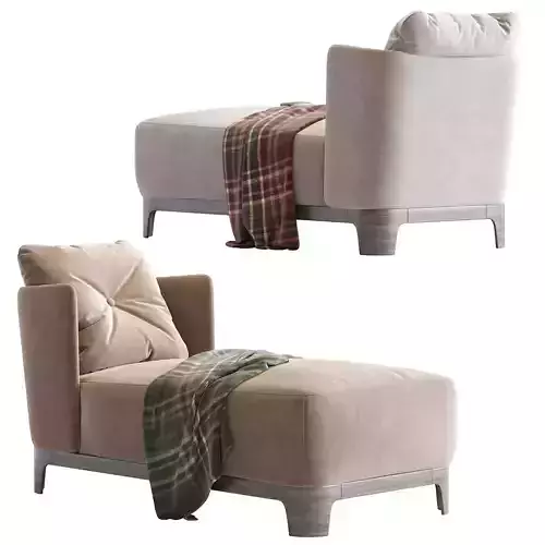 Keaton Chaise Longue Meridiani