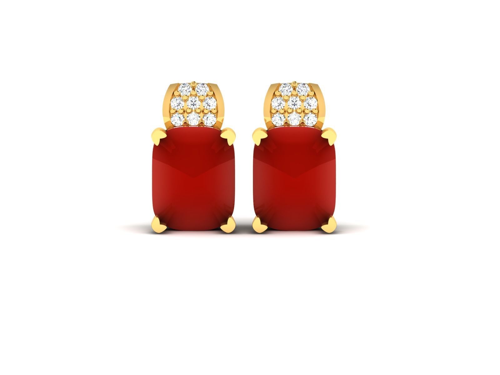 Women Earrings 3D print model_8