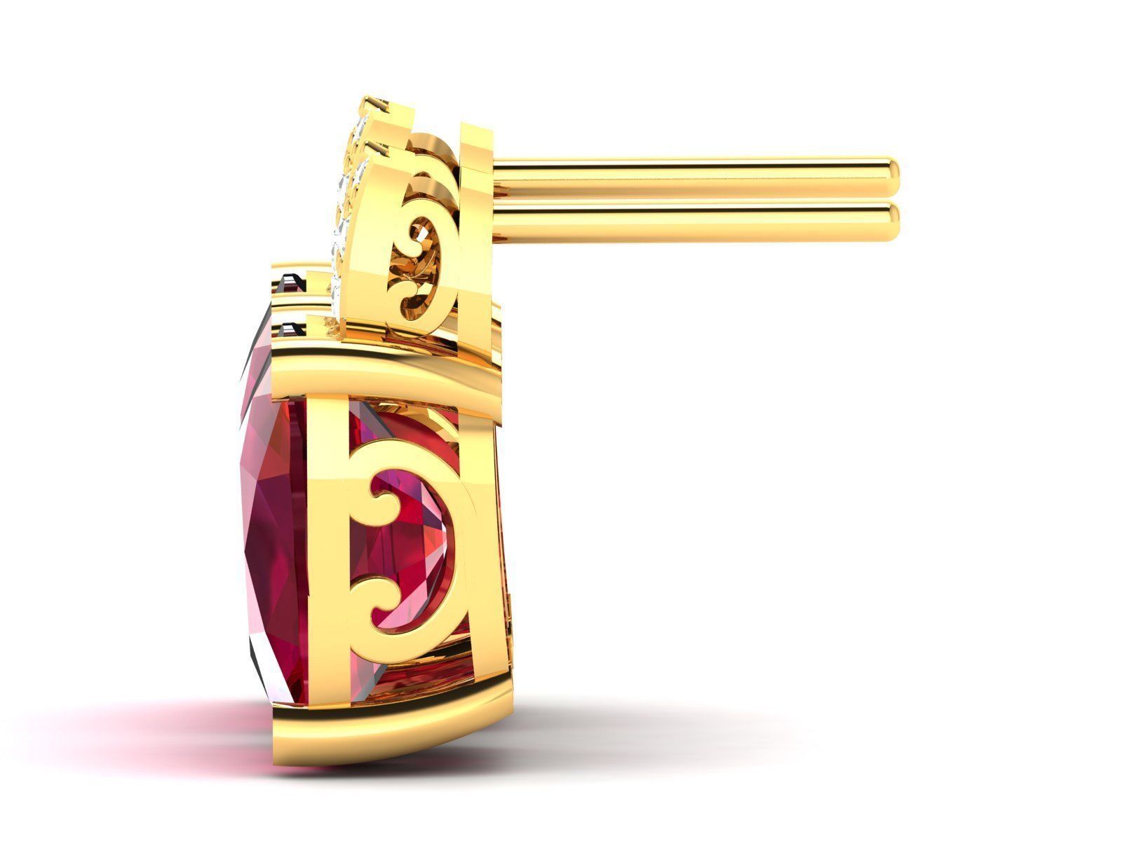 Women Earrings 3D print model_11