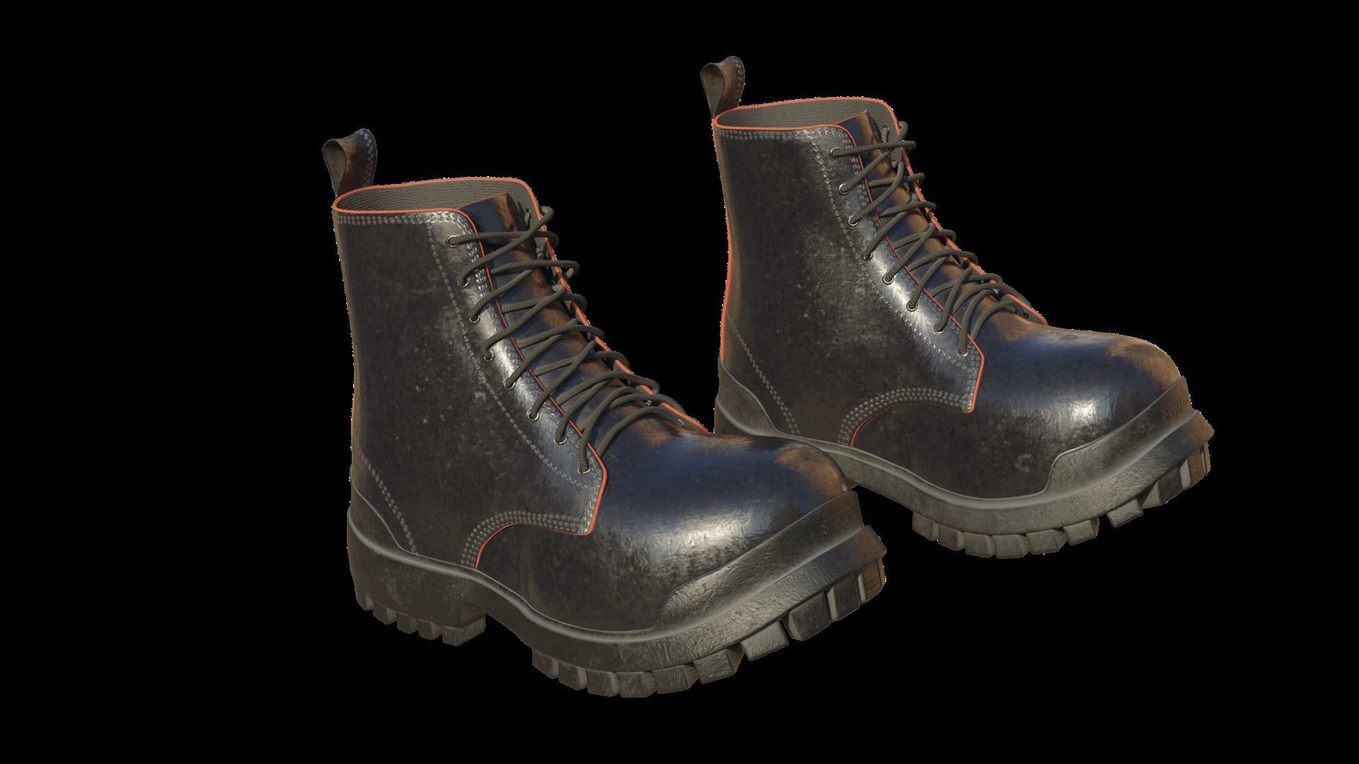 Old shoes 3D model_4