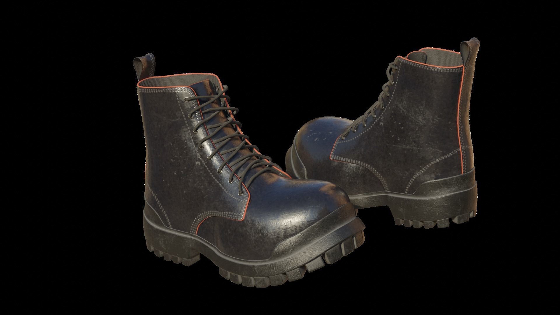 Old shoes 3D model_2