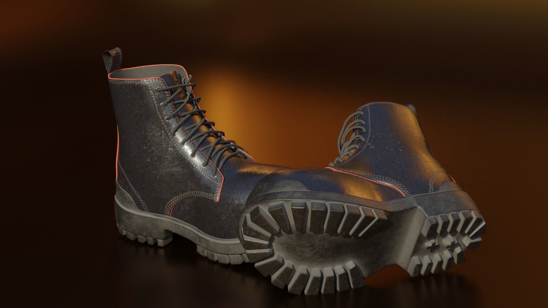 Old shoes 3D model_11