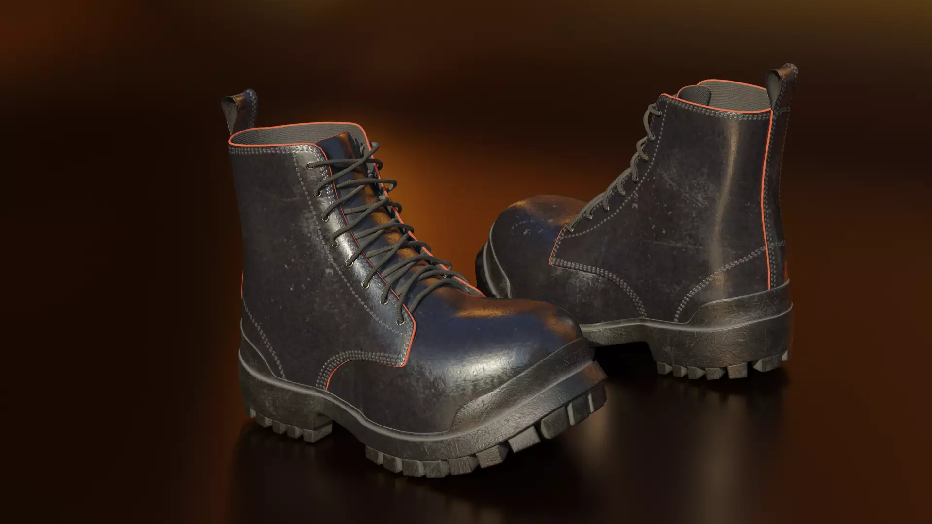 Old shoes 3D model_0