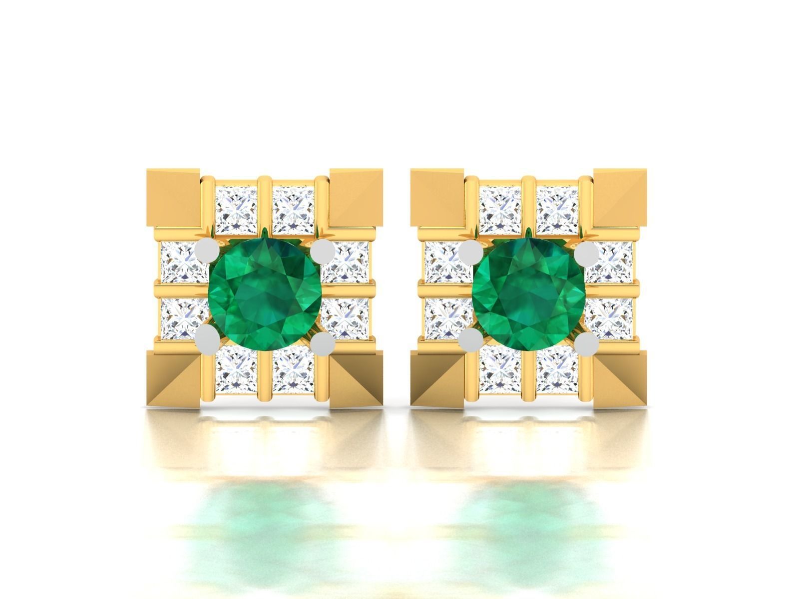 Women Earrings 3D print model_3