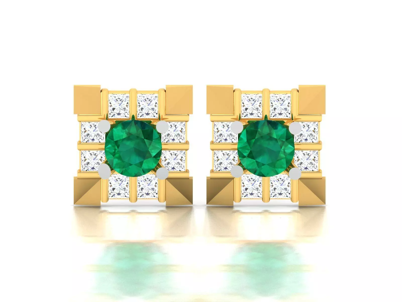 Women Earrings 3D print model_0