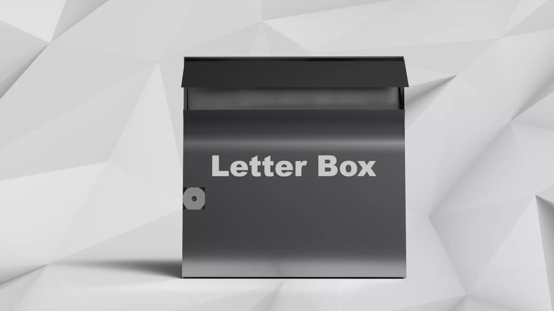 A Simple Letter Box Low-poly 3D model