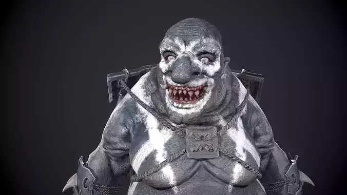 Ogre Turtle Low-poly 3D model