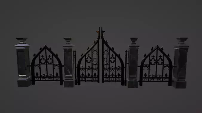 Cemetery Gothic Fence