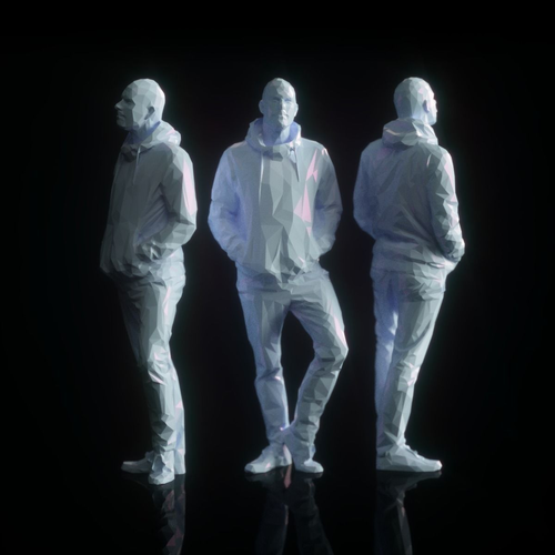 Low Poly Man Posing
