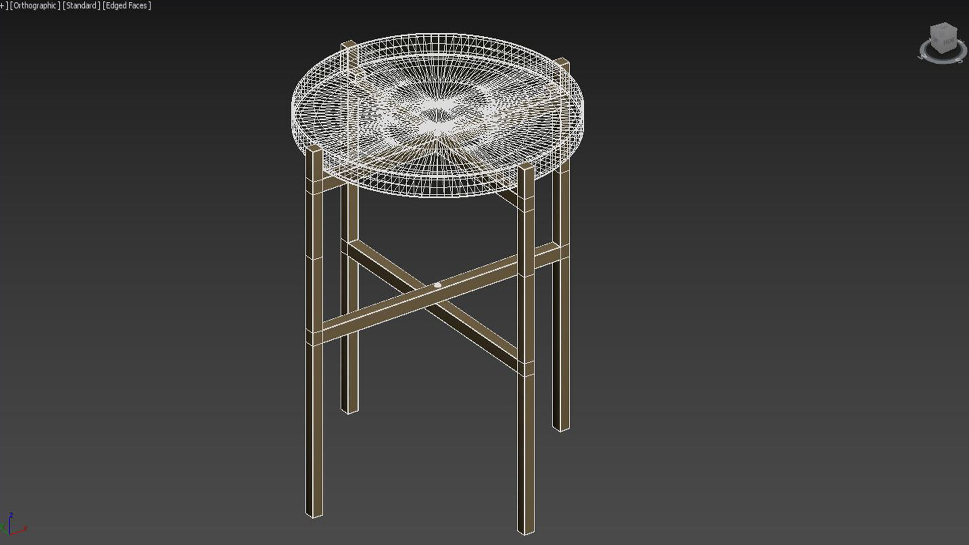 SIDE TABLE VIDRIO BRASS 3D model_6