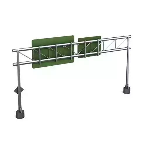 Metal Framed Street Sign 3D model Metal Framed Street Sign 3D model