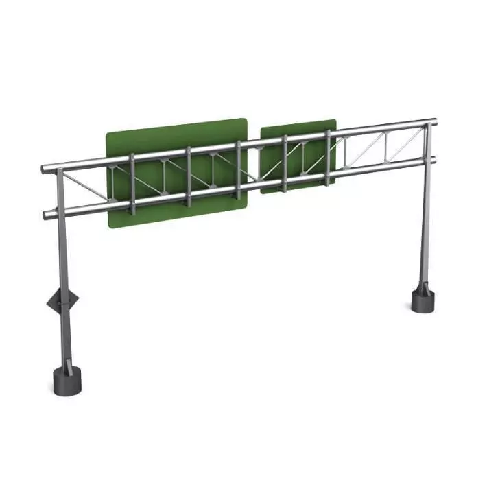 Metal Framed Street Sign 3D model_0