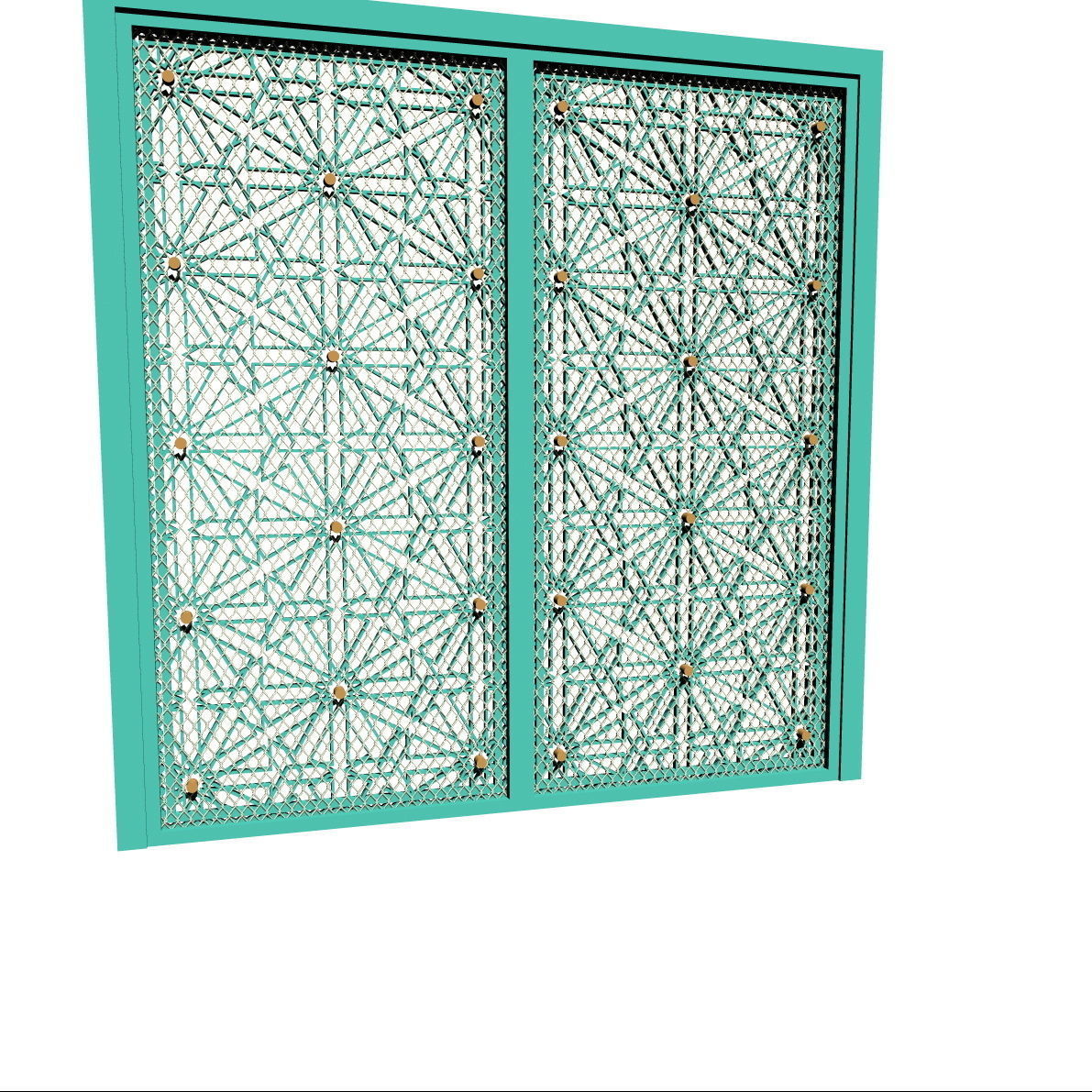 Doors  Dwg 3D 3D print model_3