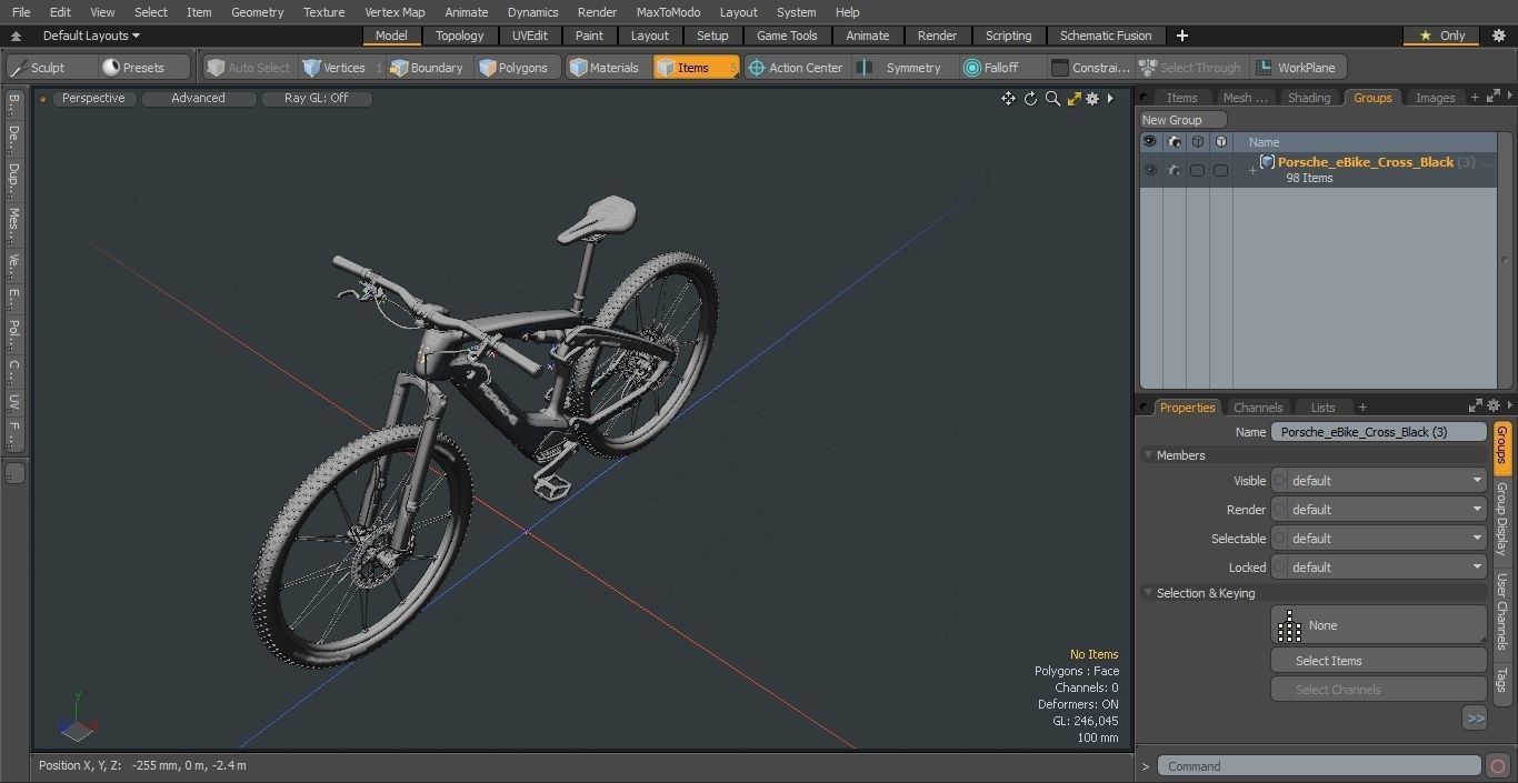 Porsche eBike Cross Black 3D model_47