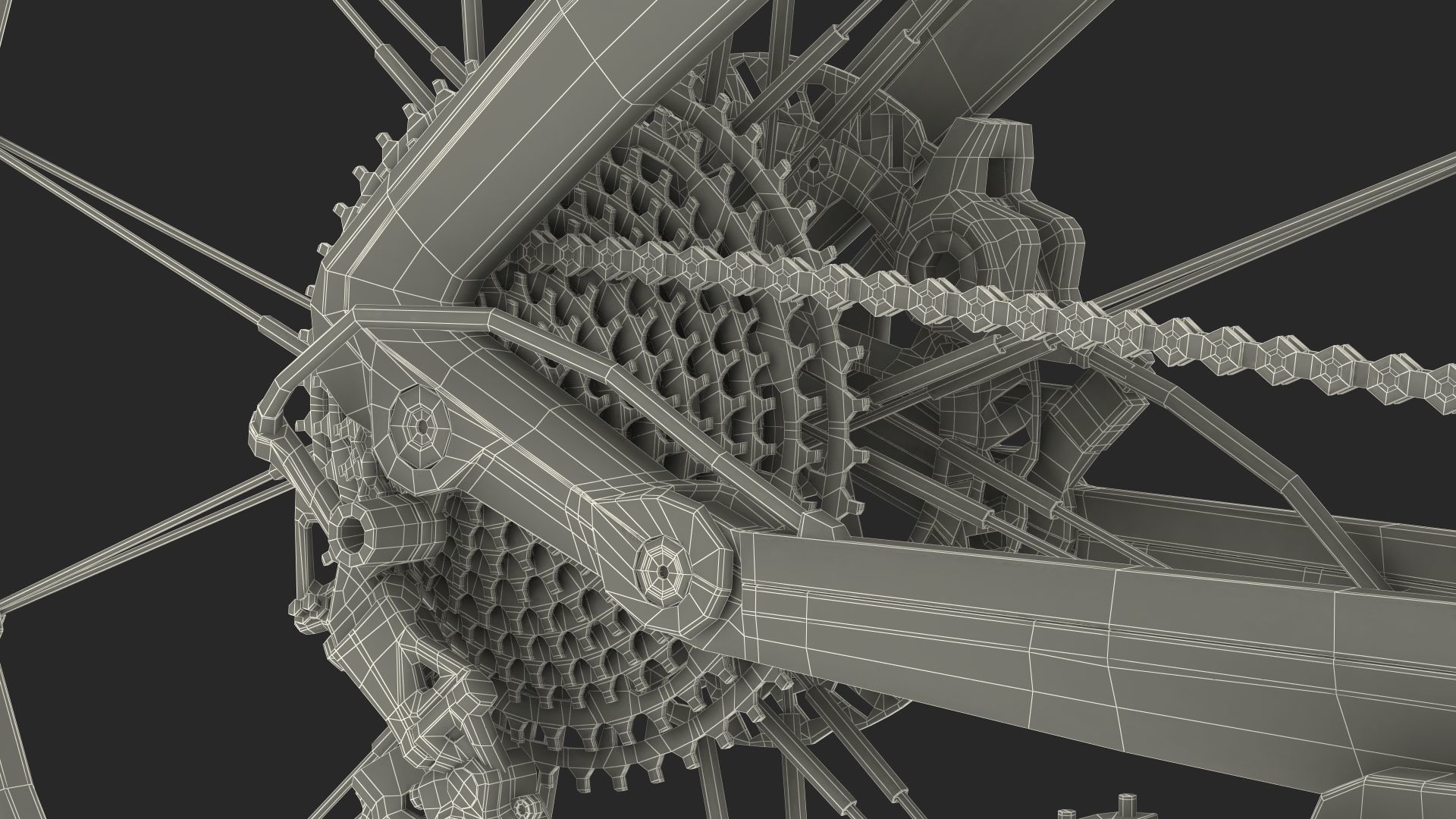 Porsche eBike Cross Black 3D model_44