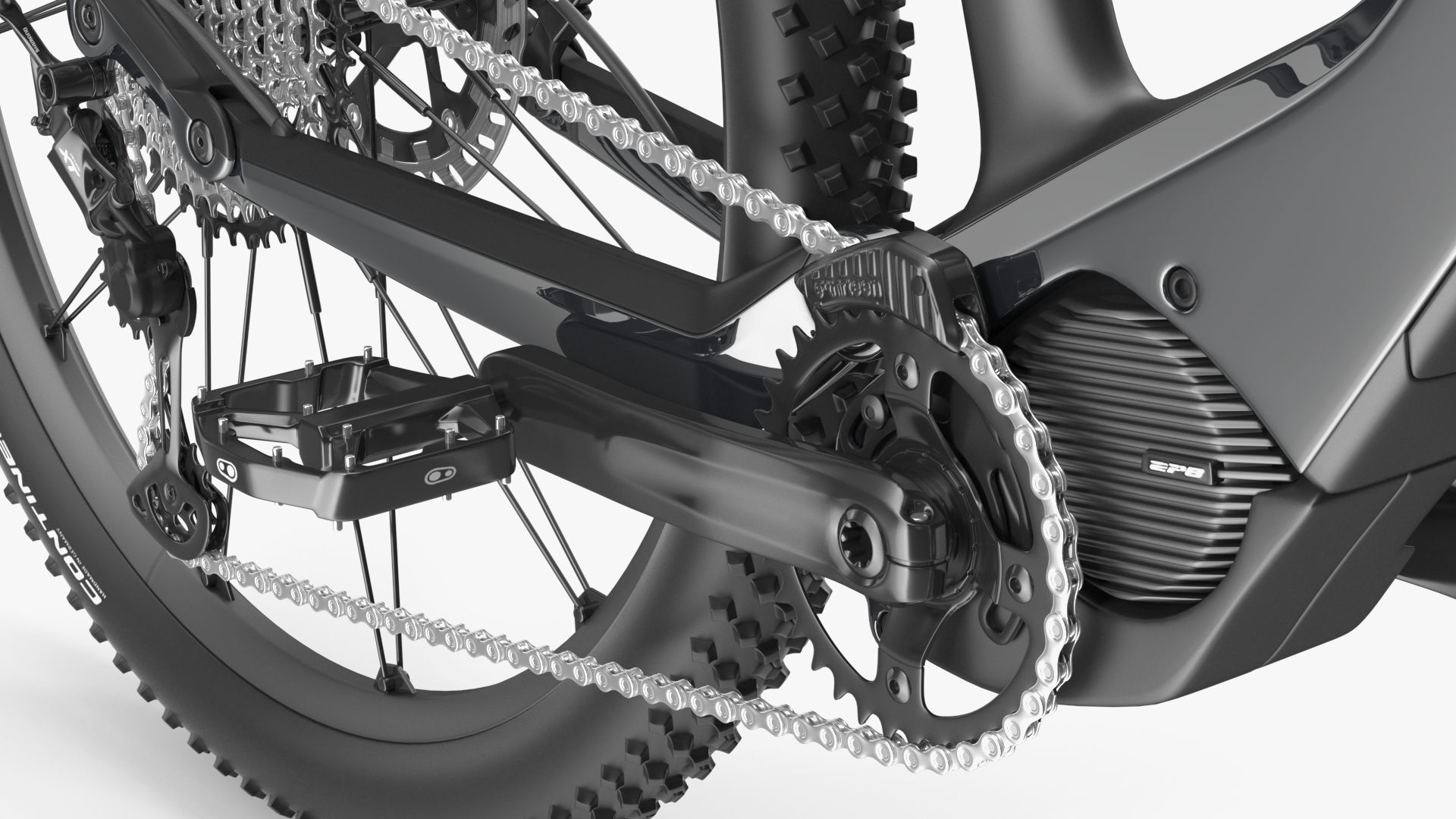 Porsche eBike Cross Black 3D model_19