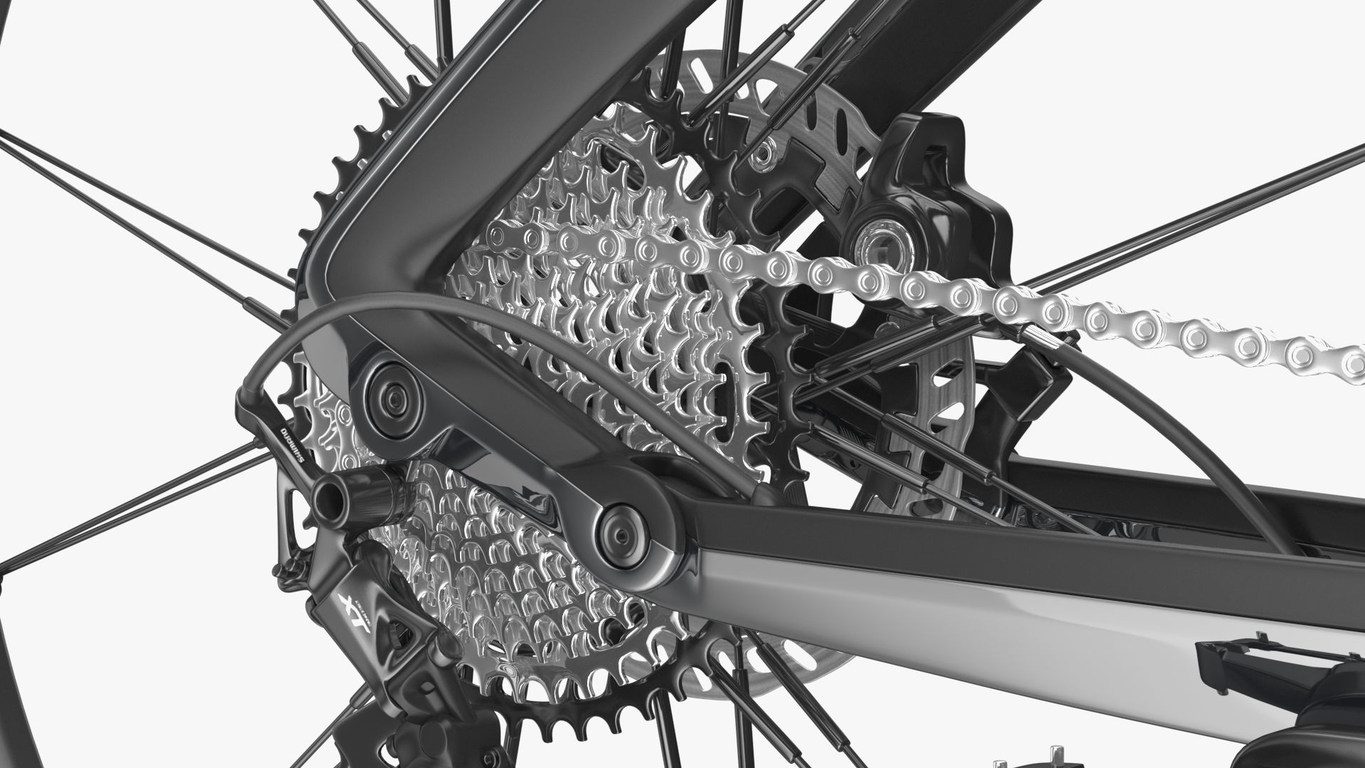 Porsche eBike Cross Black 3D model_23