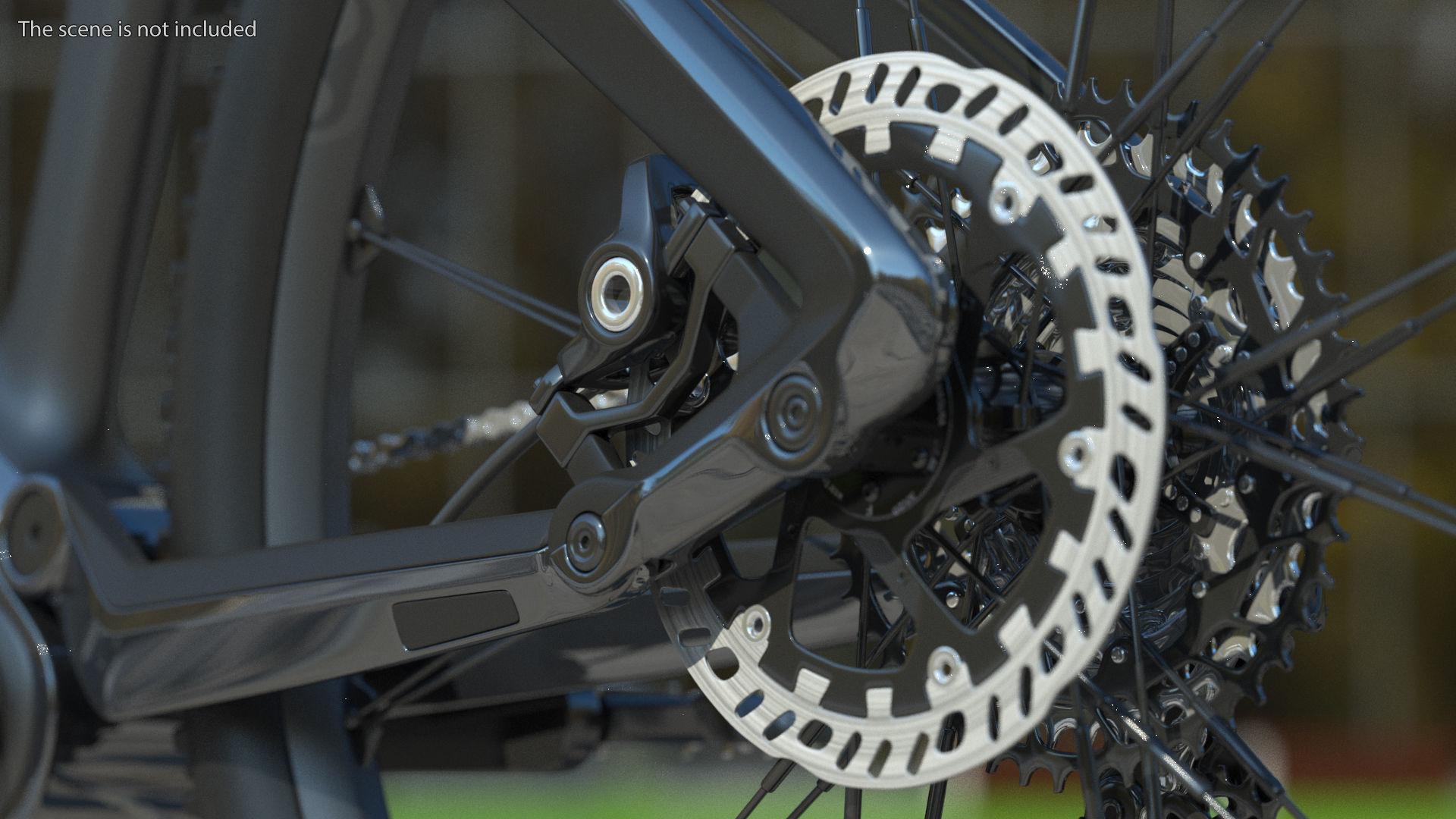 Porsche eBike Cross Black 3D model_7