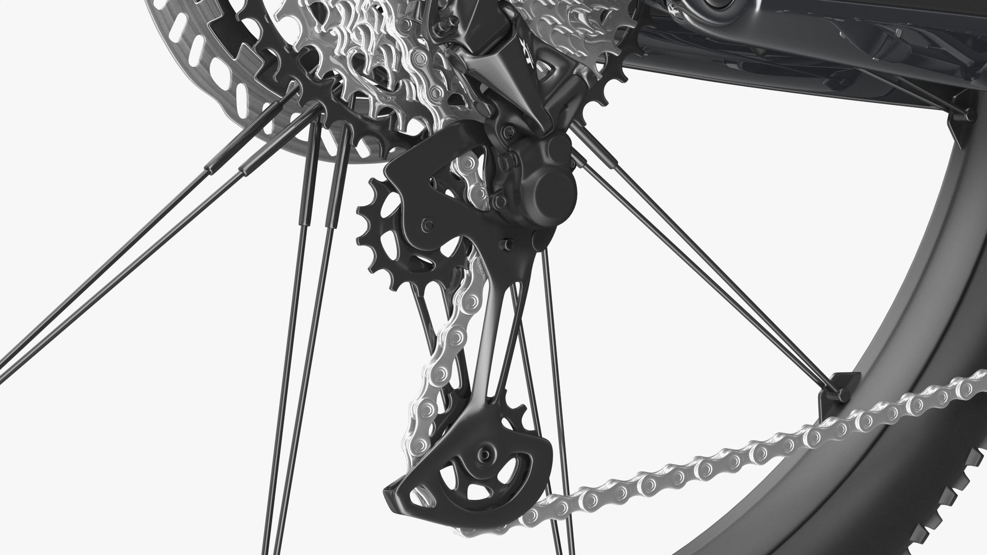 Porsche eBike Cross Black 3D model_24