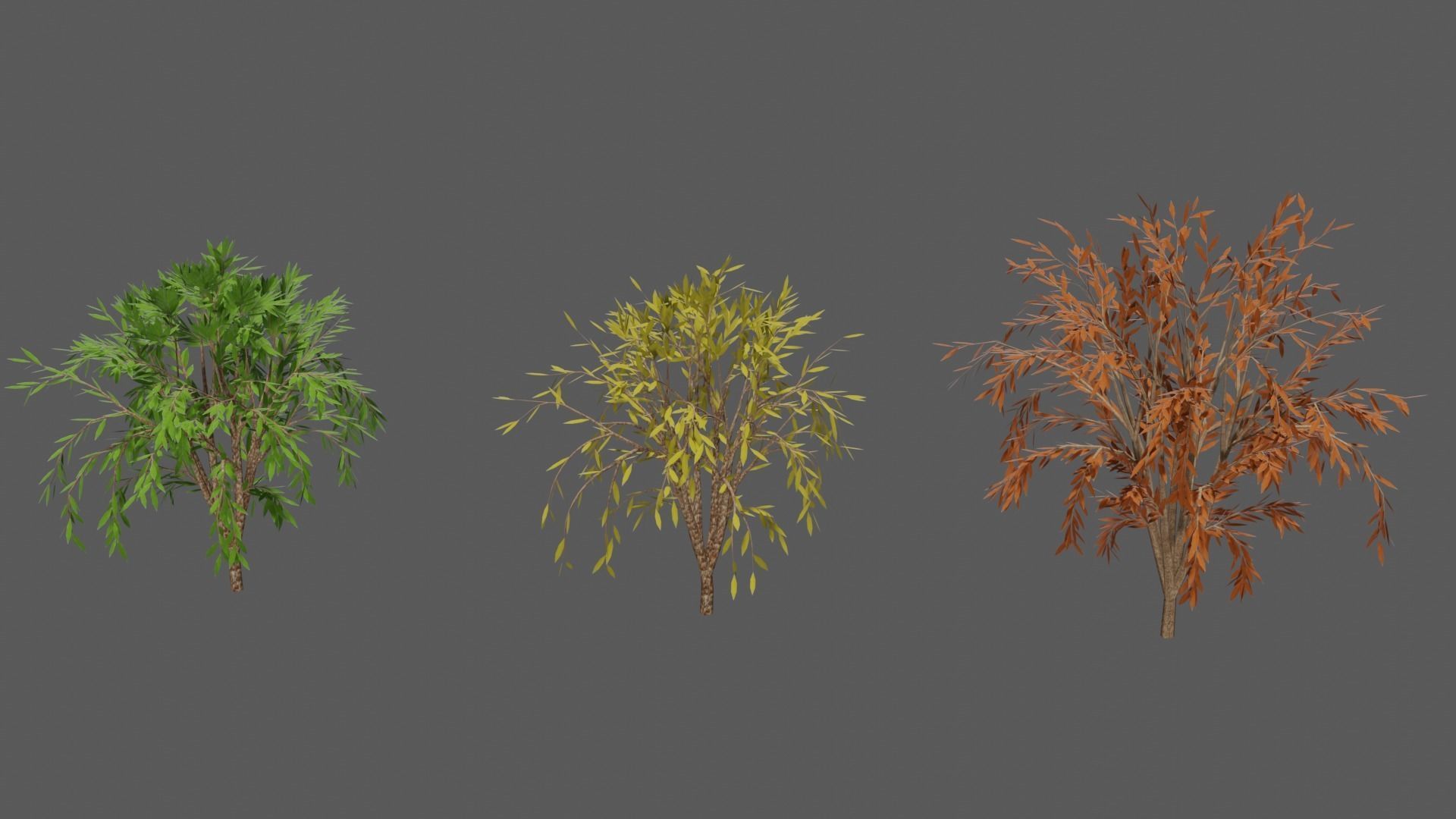 Season Tree Pack 3D model_2