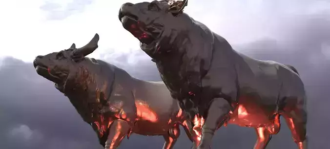 Bull sculpture 2 designs 