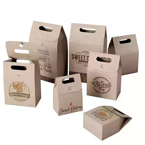 Paper bag 7 3D model