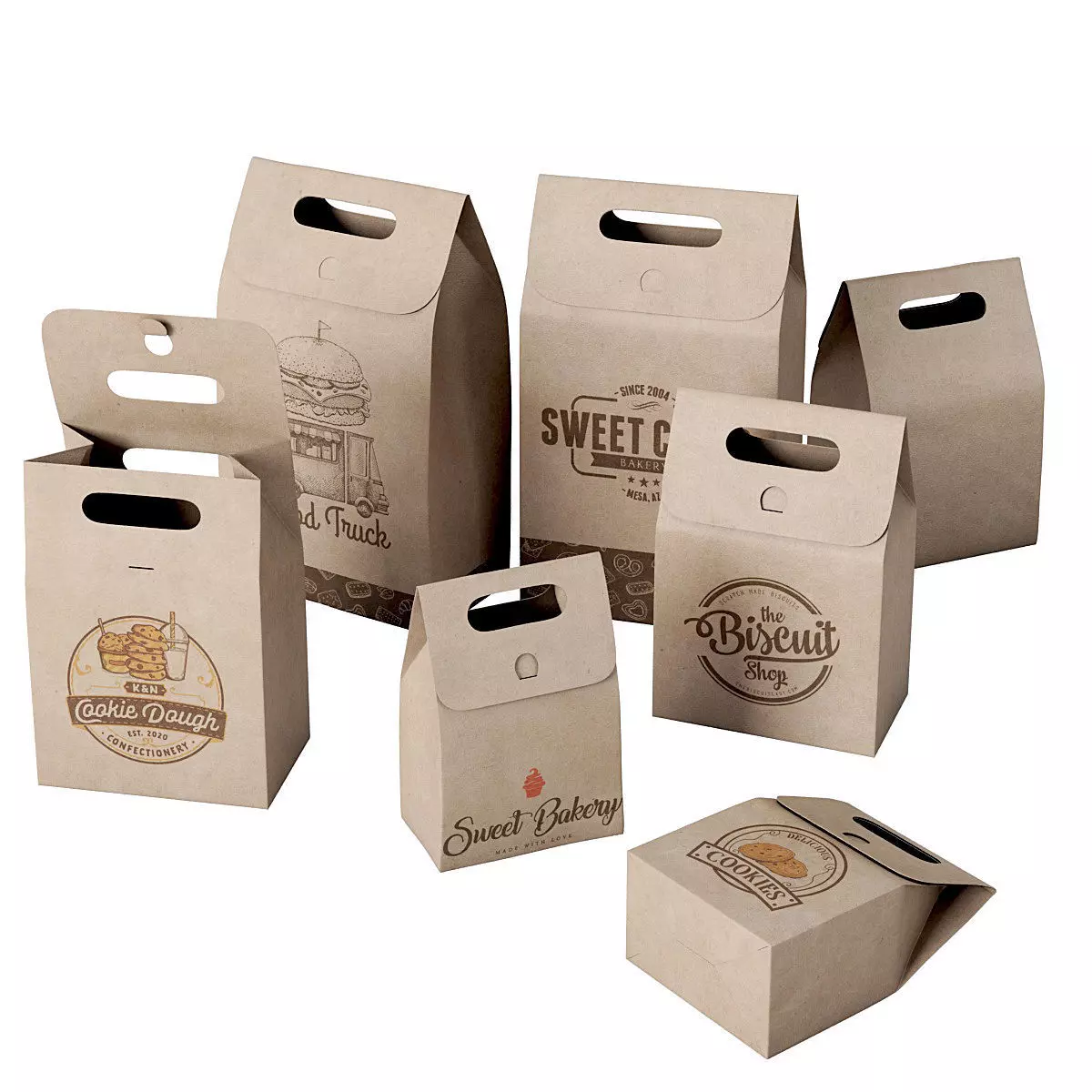 Paper bag 7 3D model_0