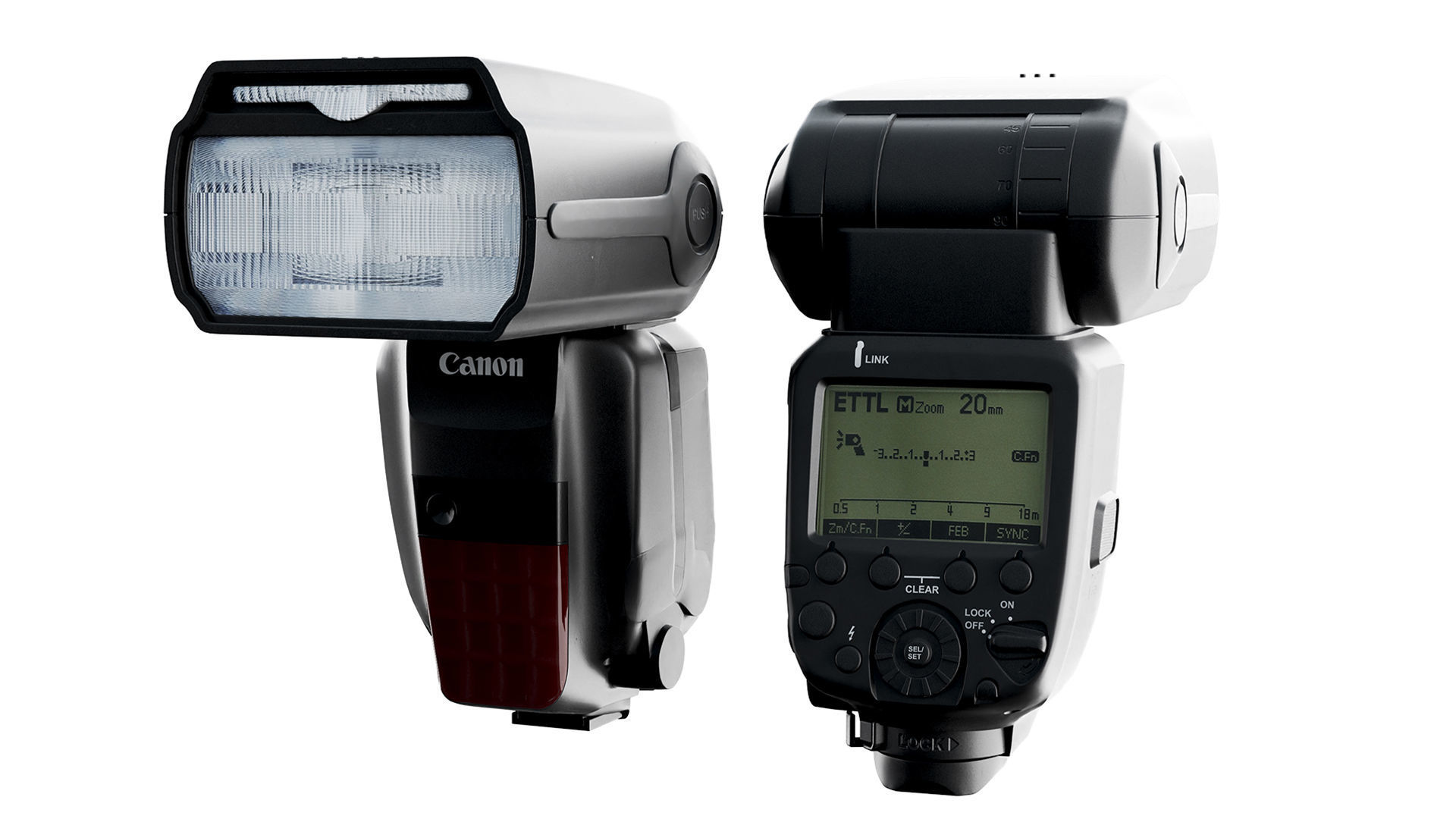 Nikon camera Flash Lenses Tripod Low-poly 3D model_3