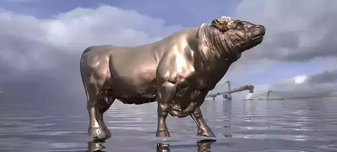 Bull sculpture