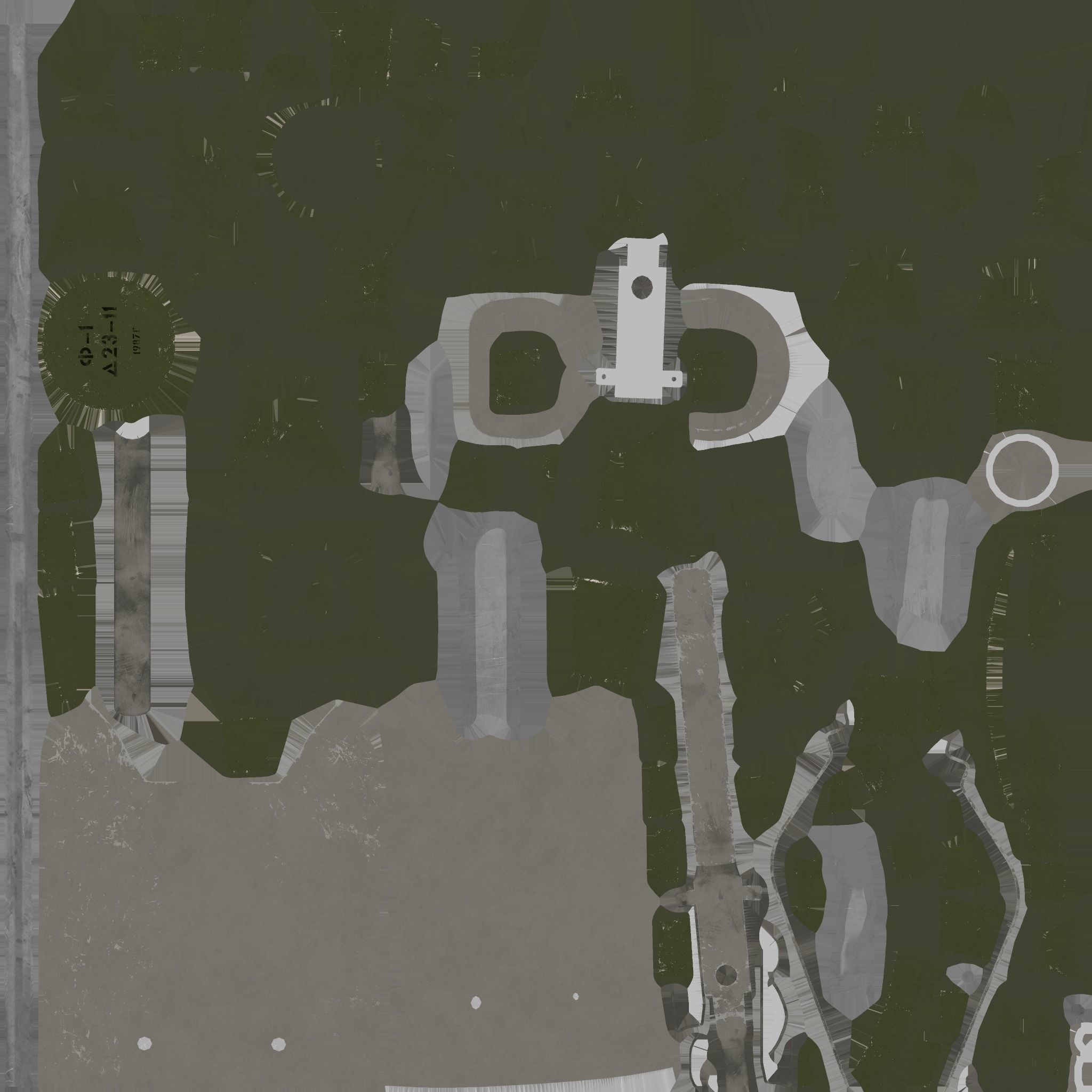 Low-poly model Grenade F-1 Low-poly 3D model_8