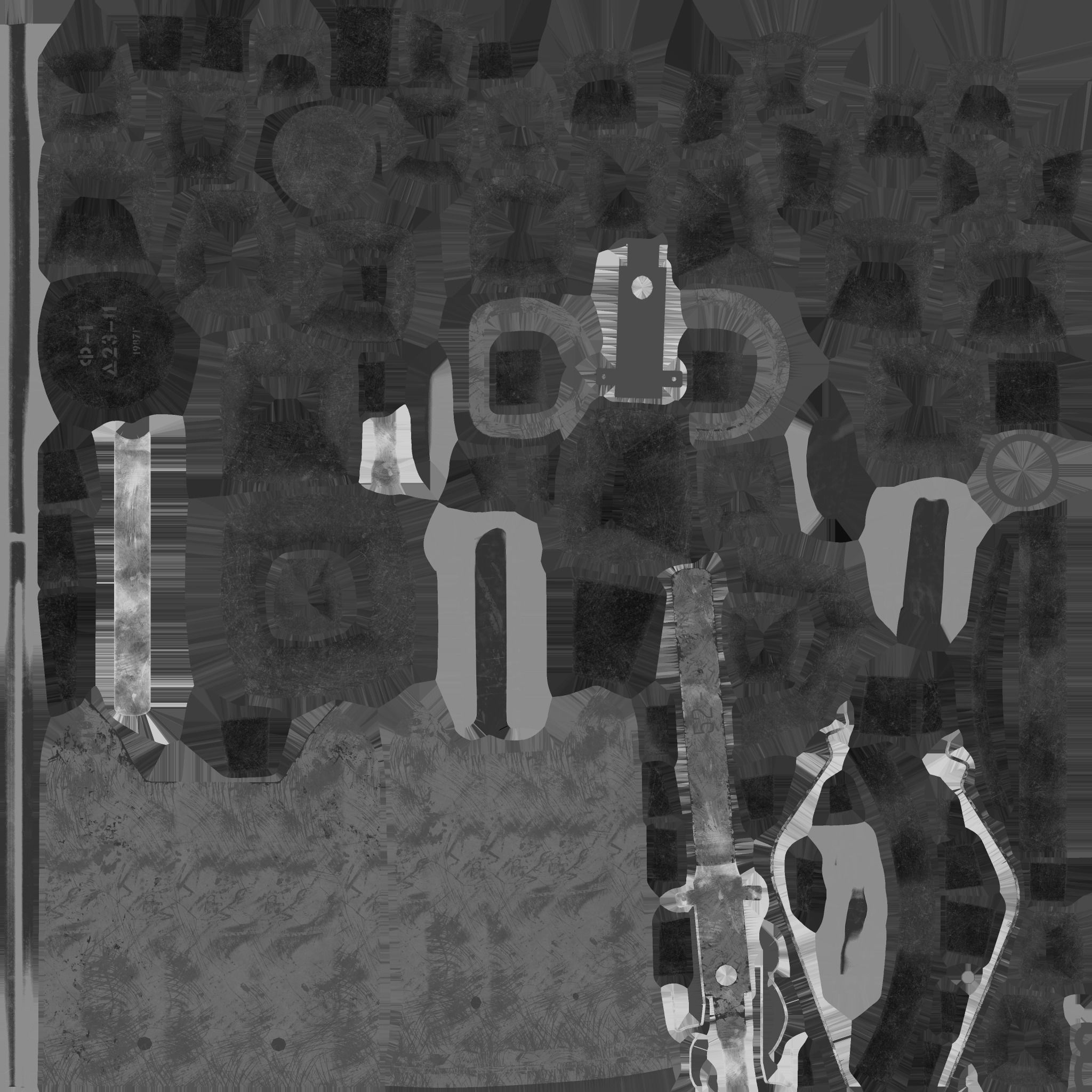 Low-poly model Grenade F-1 Low-poly 3D model_12