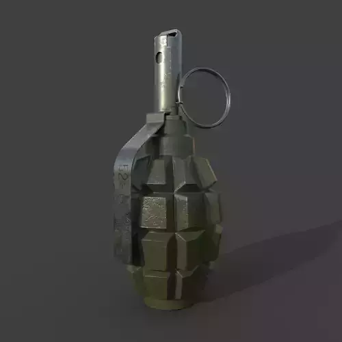 Low-poly model Grenade F-1