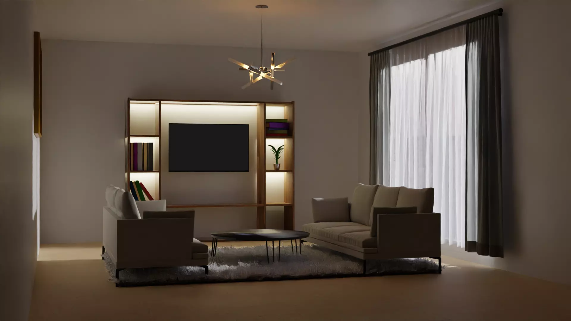 Small living room Free 3D model