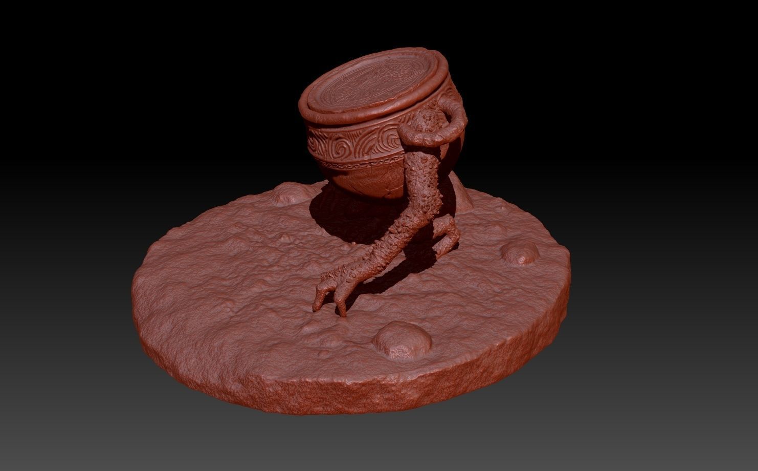 Elden Ring Pot-Alexander 3D print model_1