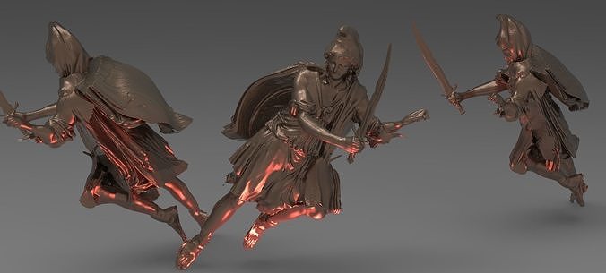 Greek assassin statue 3  3D model