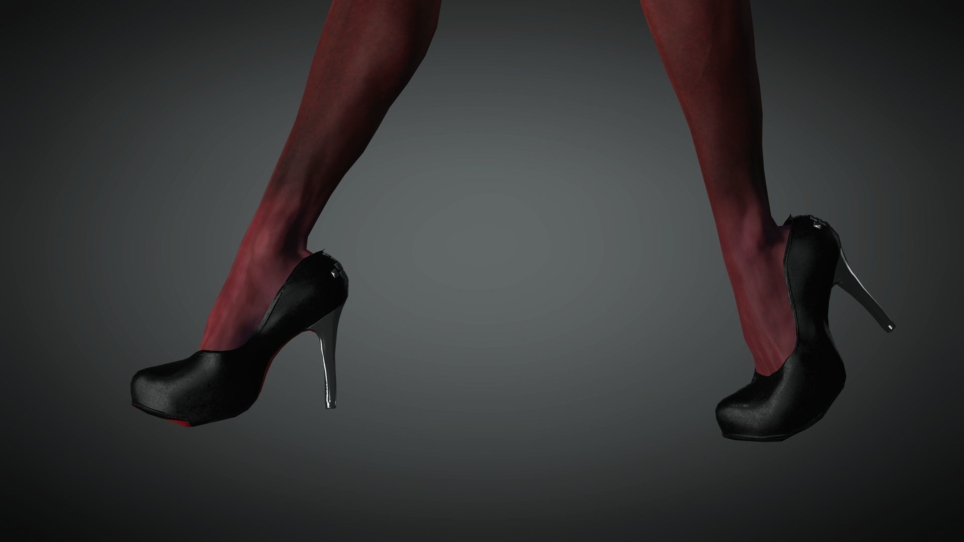 Demon Girl Game Ready Low-poly 3D model_10