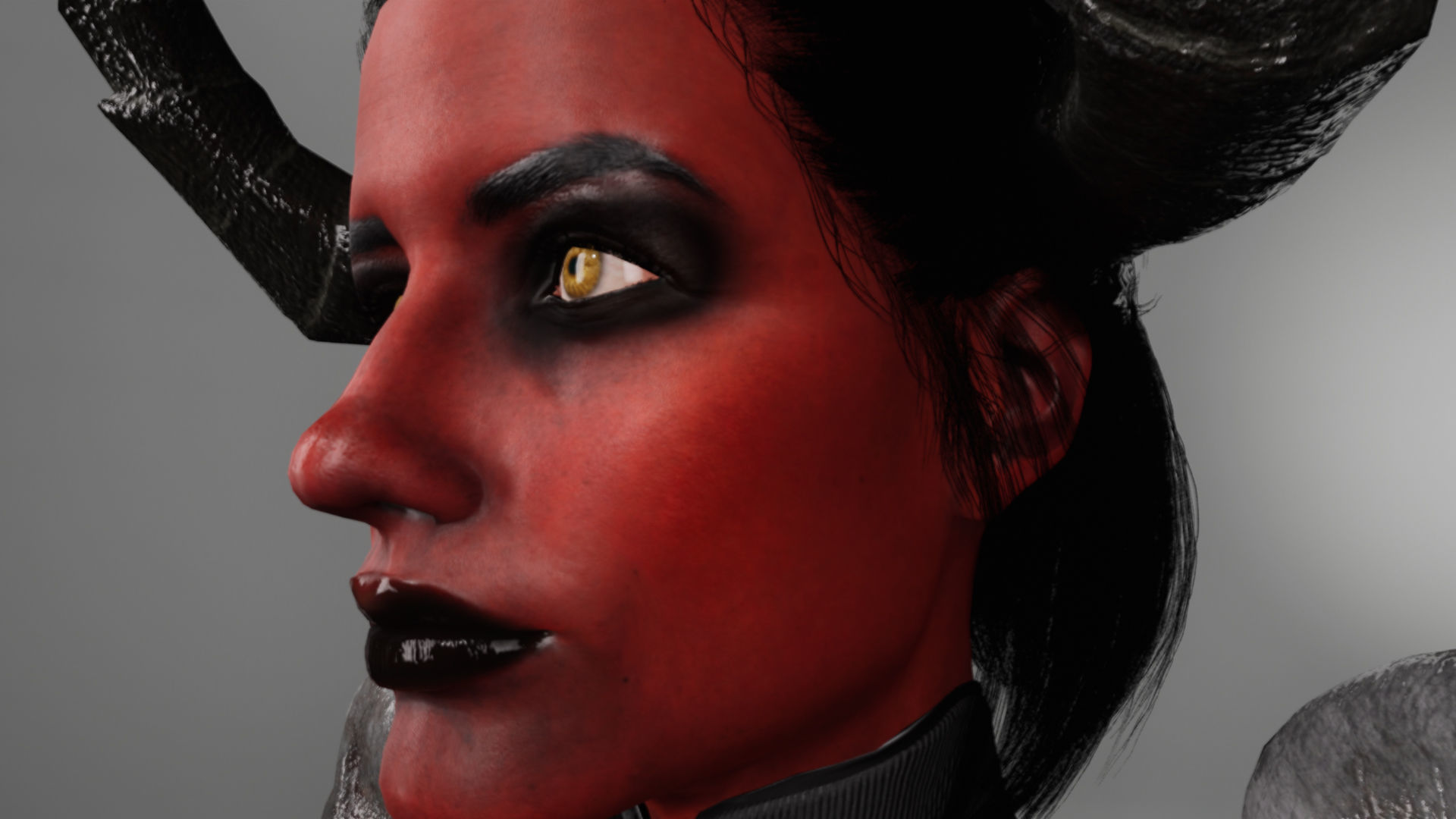 Demon Girl Game Ready Low-poly 3D model_19