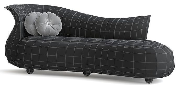 AMPHORA  Day bed By Desforma 3d model Low-poly 3D model 5