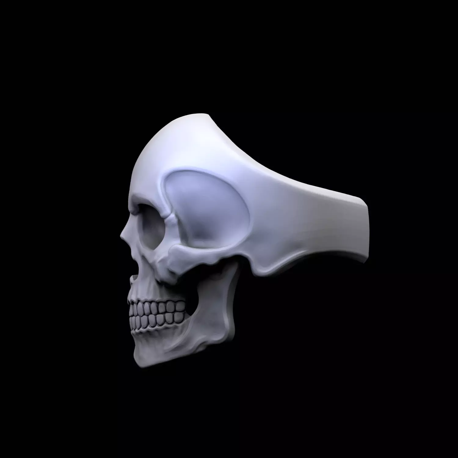 Ring Mr Skull 3D print model_0