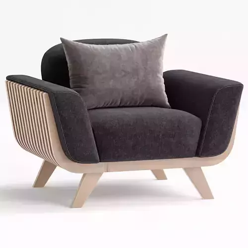 Hamper armchair 3d model