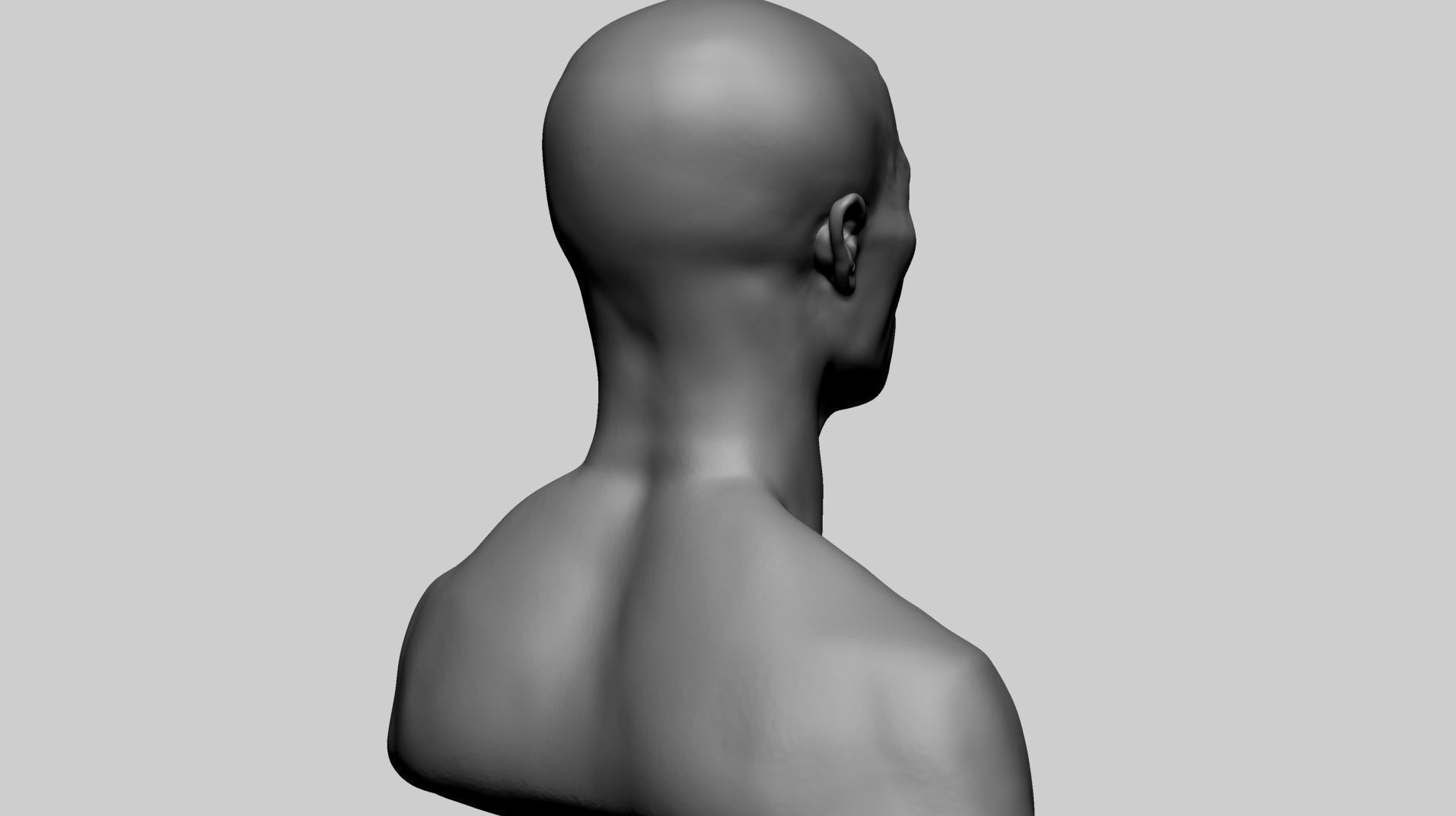 Creature Head I 3D model_3