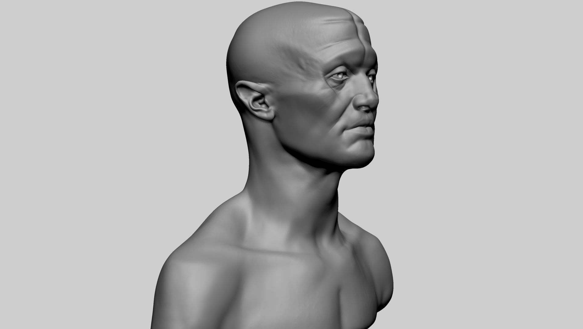 Creature Head I 3D model_1