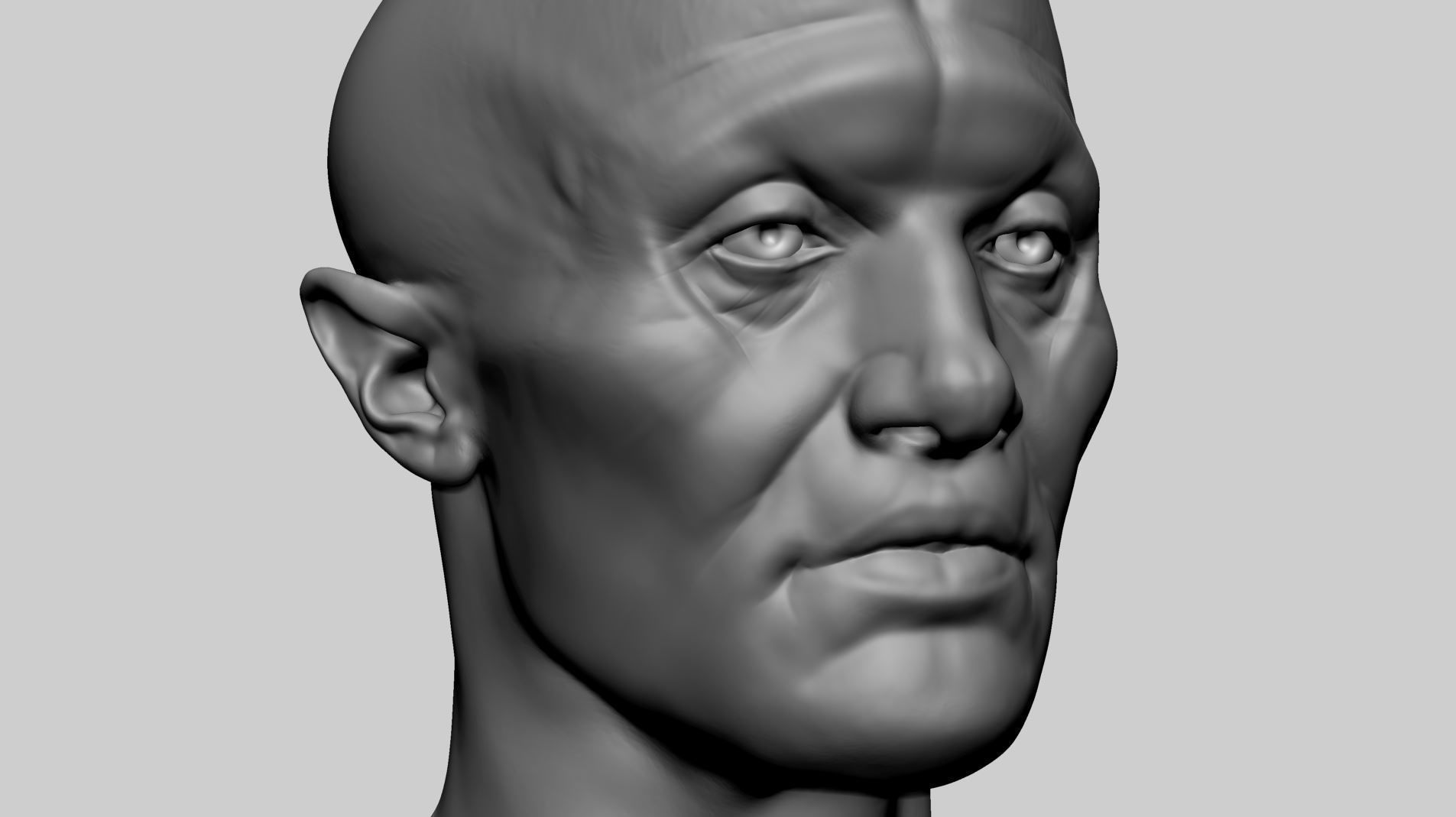 Creature Head I 3D model_10