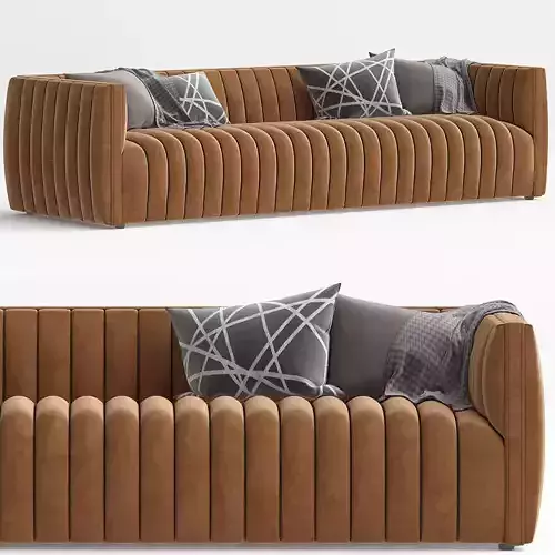 Augustine sofa Orly Natural 3d model Low-poly 3D model