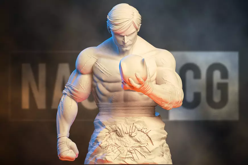 Bust - Fan Art Bruce Wayne 3D print model_0