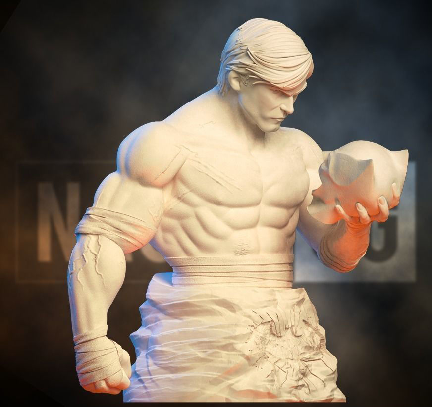 Bust - Fan Art Bruce Wayne 3D print model_6