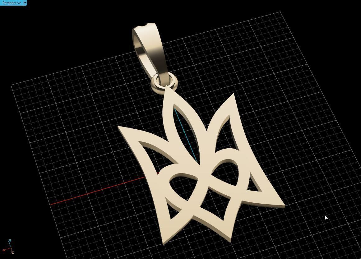 Ukrainian Trident 3D print model_14