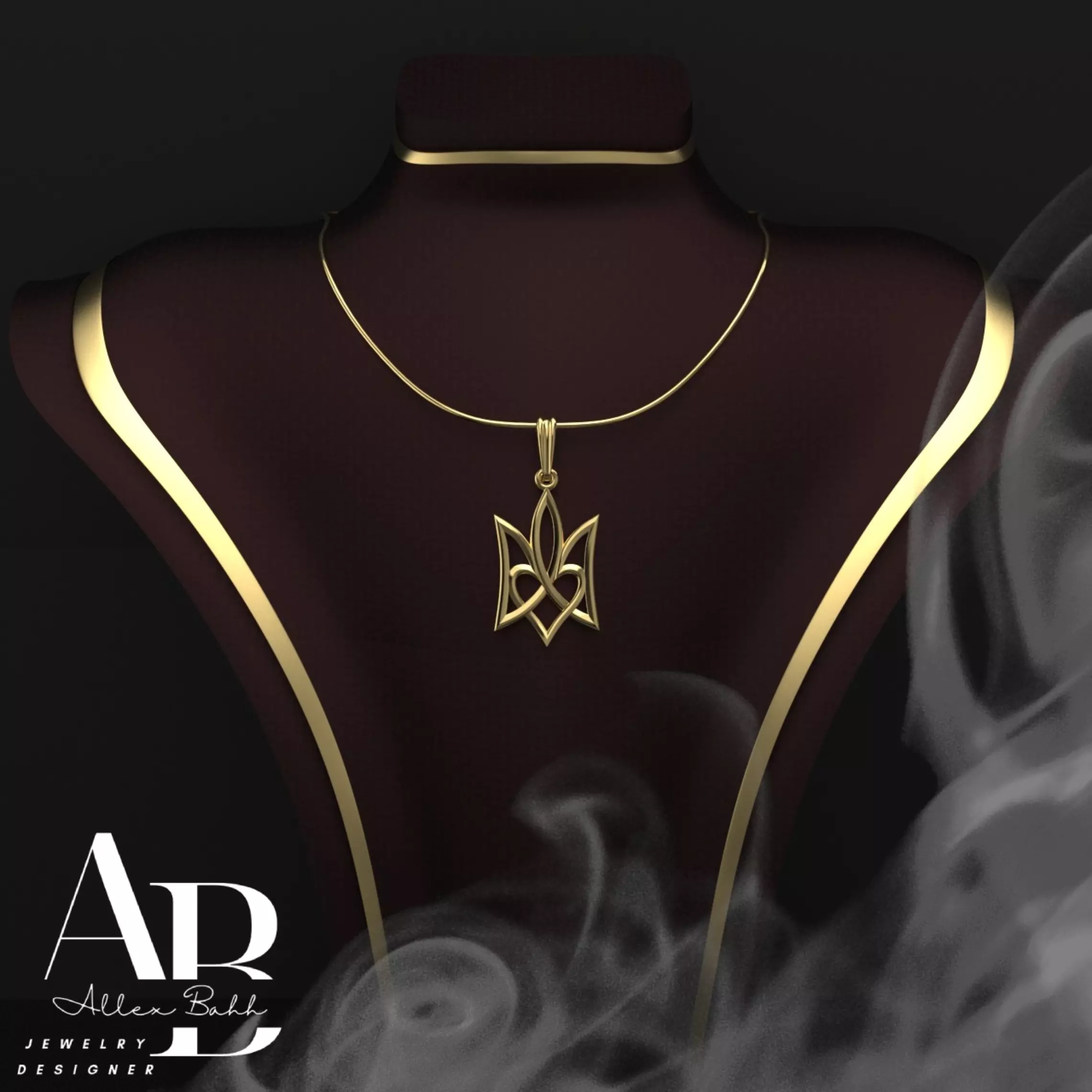 Ukrainian Trident 3D print model_0